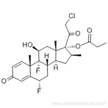 Pregna-1,4-diene-3,20-dione,21-chloro-6,9-difluoro-11-hydroxy-16-methyl-17-(1-oxopropoxy)-,( 57365297, 57187078,6a,11b,16b)- CAS 66852-54-8